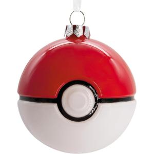 Hallmark Pokémon Poké Ball Christmas Ornament, Blown Glass(Poké Ball)