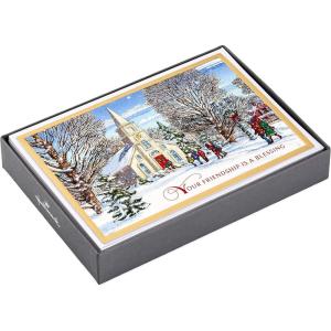 Hallmark Religious Boxed Christmas Cards, Christmas Blessings (16 Cards and 17 Envelopes)(Winter Church Holiday Cards)