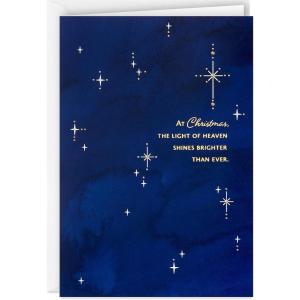 Hallmark Religious Boxed Christmas Cards, Light of Heaven (16 Cards and Envelopes)(Light of Heaven  Stary Holiday Cards)