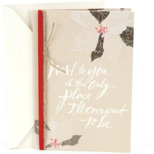 Hallmark Romantic Christmas Card for Husband, Wife, Boyfriend, Girlfriend (Celebrate Our Way)(Next To You)