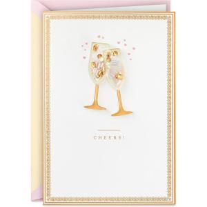 Hallmark Signature Anniversary Card for Couple (Champagne Cheers)(Champagne Cheers)