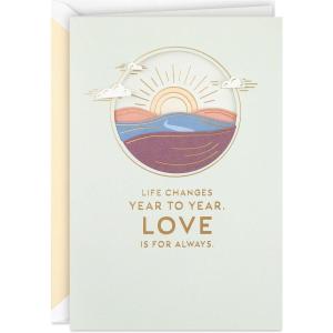 Hallmark Signature Anniversary Card for Husband, Wife, Boyfriend, Girlfriend (Love of My Life)(Love of My Life)