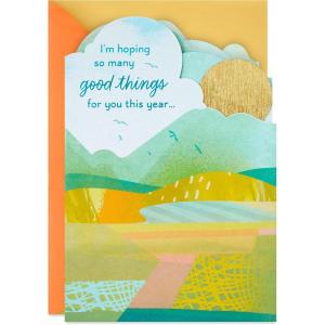 Hallmark Signature Birthday Card (Seashell Birthday Cake)(Hoping So Many Good Things)