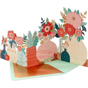 Hallmark Signature Blank Card (Rainbow)(Displayable Accordion Fold Flowers)