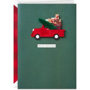Hallmark Signature Christmas Card (Red Truck)(Red Truck Card)