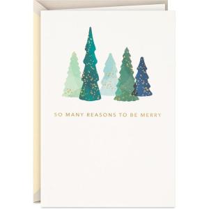 Hallmark Signature Christmas Card (Thankful All Year Long)(Merry  Thankful)