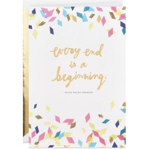 Hallmark Signature Graduation Card (Every End Is a Beginning Ralph Waldo Emerson Quote)(Greeting Card)