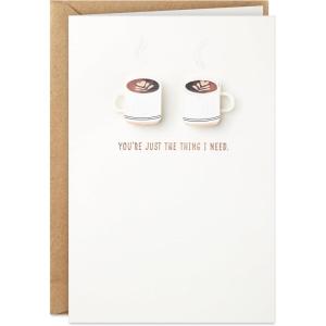Hallmark Signature Love Card (So Happy I Have You, Coffee) for Birthday, Anniversary, Valentine’s Day(So Happy I Have You  Coffee)