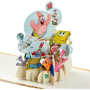 Hallmark Signature Paper Wonder Nickelodeon SpongeBob SquarePants Pop-Up Card (Best of Friends) for Birthdays or Any Day