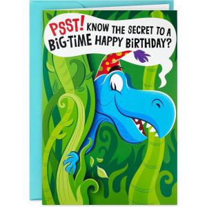 Hallmark Signature Paper Wonder Pop Up Birthday Card (Dinosaurs)(Red)