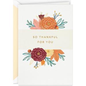 Hallmark Signature Studio Thanksgiving Card (Fall Flowers)(Fall Flowers)