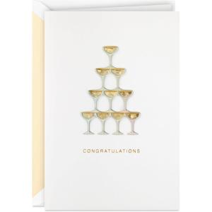 Hallmark Signature Wedding Card (Just the Beginning)(Champagne)