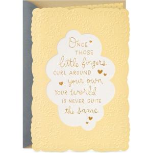 Hallmark Star Wars Baby Shower Card for New Parents (Baby Yoda, Force is Strong) Welcome New Baby, Congratulations, Gender Reveal, May the 4th(World Is Never the Same)
