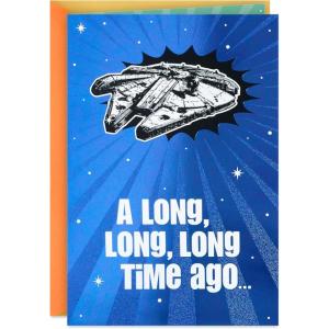 Hallmark Star Wars Funny Birthday Card with Sound (Long, Long, Long Time Ago)(Long  Long  Long Time Ago)