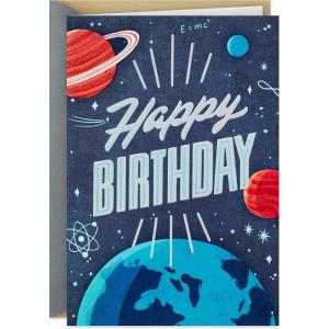 Hallmark Star Wars Funny Birthday Card with Sound (Long, Long, Long Time Ago)(Planets)