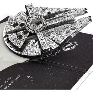 Hallmark Star Wars Pop Up Birthday or Congratulations Card (Baby Yoda) May the 4th, Signature Paper Wonder 3D Card(Pop Up  Star Wars)