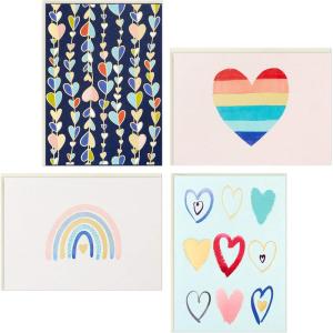 Hallmark Valentine’s Day Cards for Kids, Hearts & Rainbows (24 Blank Cards with Envelopes) for Birthdays, Back to School, Any Occasion(Hearts and Rainbows)