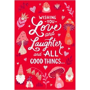 Hallmark Valentine’s Day Cards for Kids, Hearts & Rainbows (24 Blank Cards with Envelopes) for Birthdays, Back to School, Any Occasion(Mushroom and Gnome)