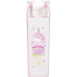 Silver Buffalo Rainbow Brite Featuring Twink, Puppy Brite, and Starlite Plastic Milk Carton Pitcher Bottle, 16.2 Ounces(Hello Kitty Unicorn Ice Cream)