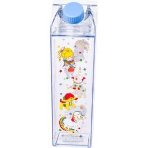 Silver Buffalo Rainbow Brite Featuring Twink, Puppy Brite, and Starlite Plastic Milk Carton Pitcher Bottle, 16.2 Ounces(Rainbow Brite)
