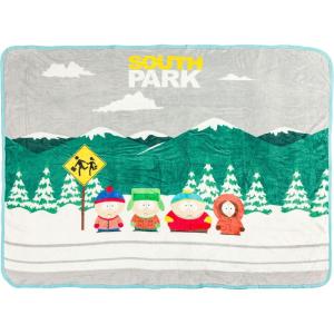 Silver Buffalo Rainbow Brite Plush Raschel Throw Blanket Featuring Rainbow Land, 45″ x 60″(South Park Bus Stop)