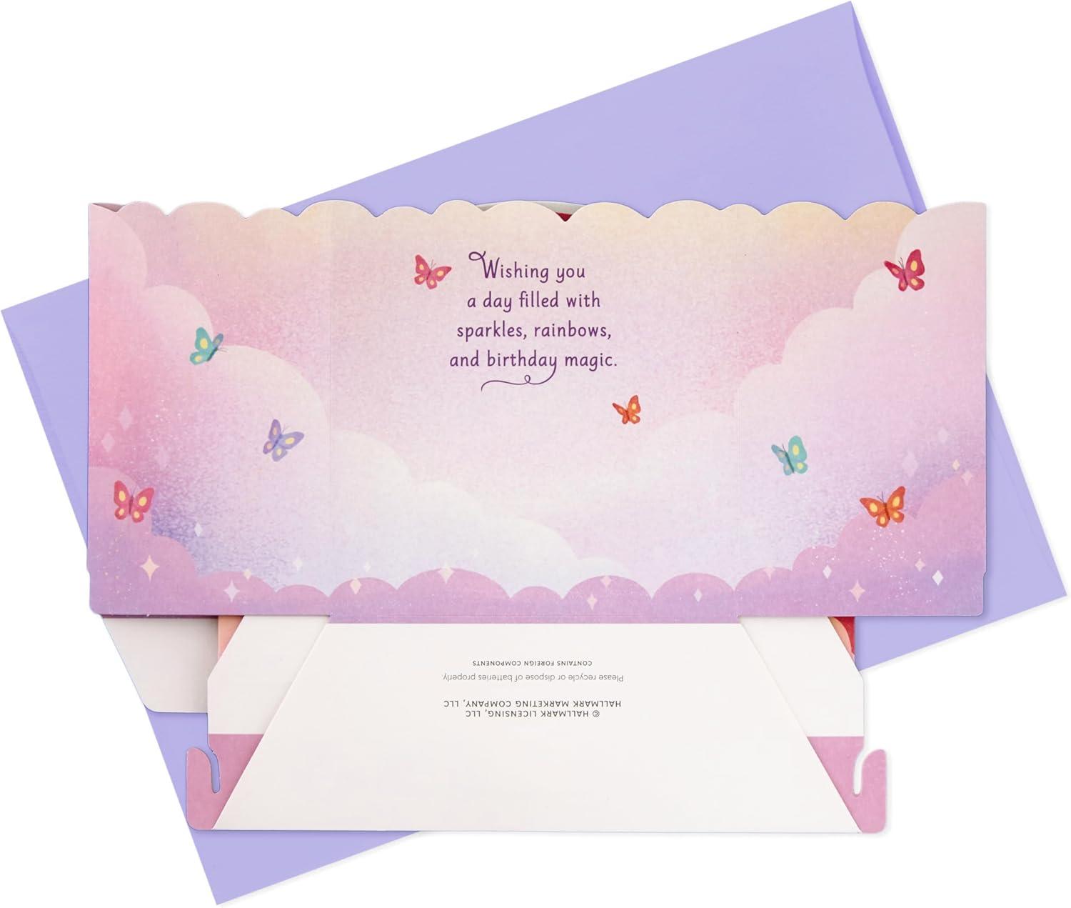 imageHallmark Jumbo Pop Up Birthday Card for Kids UnicornsPop Up  Unicorns and Rainbows