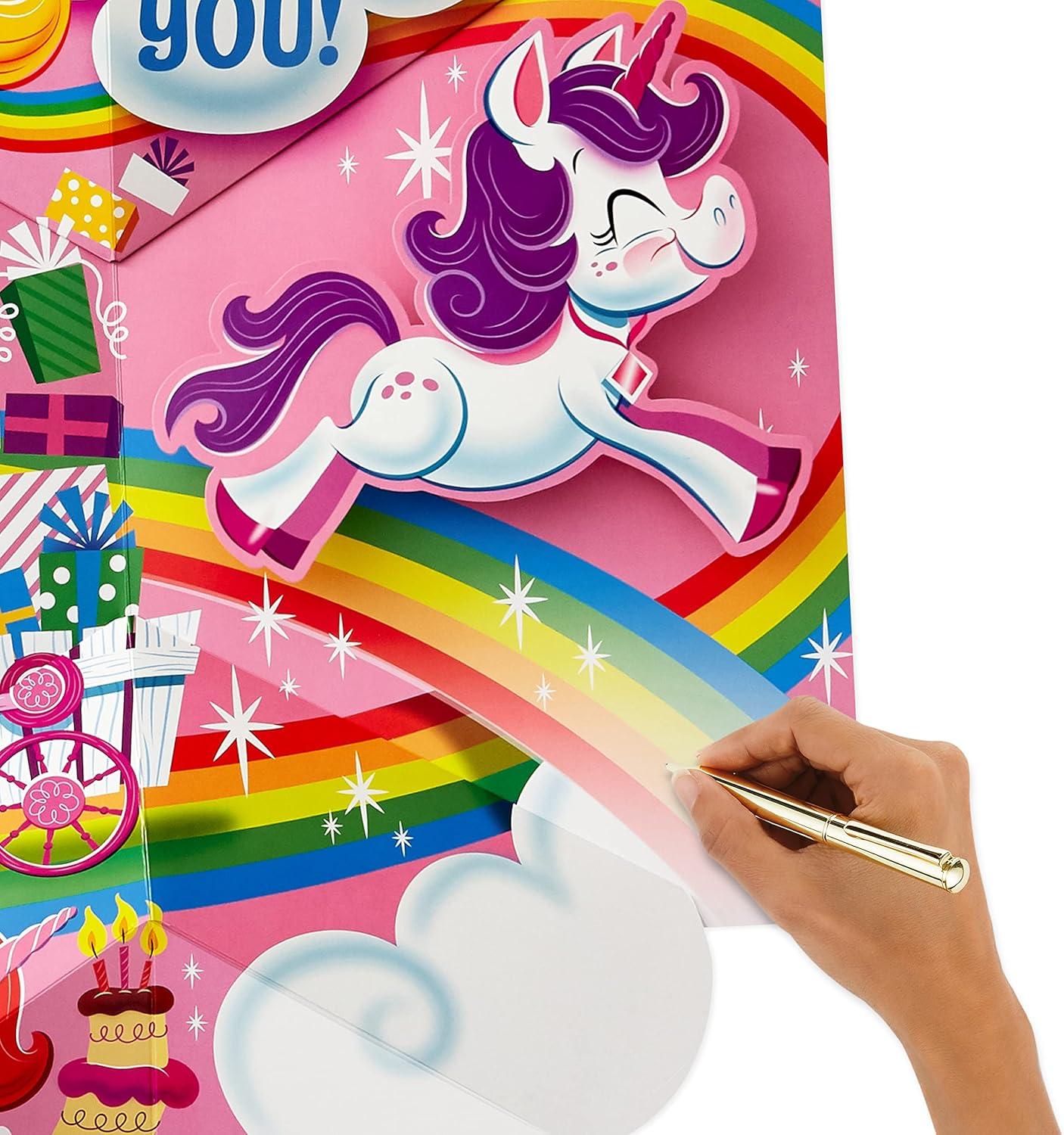 imageHallmark Jumbo Pop Up Birthday Card for Kids UnicornsUnicorns