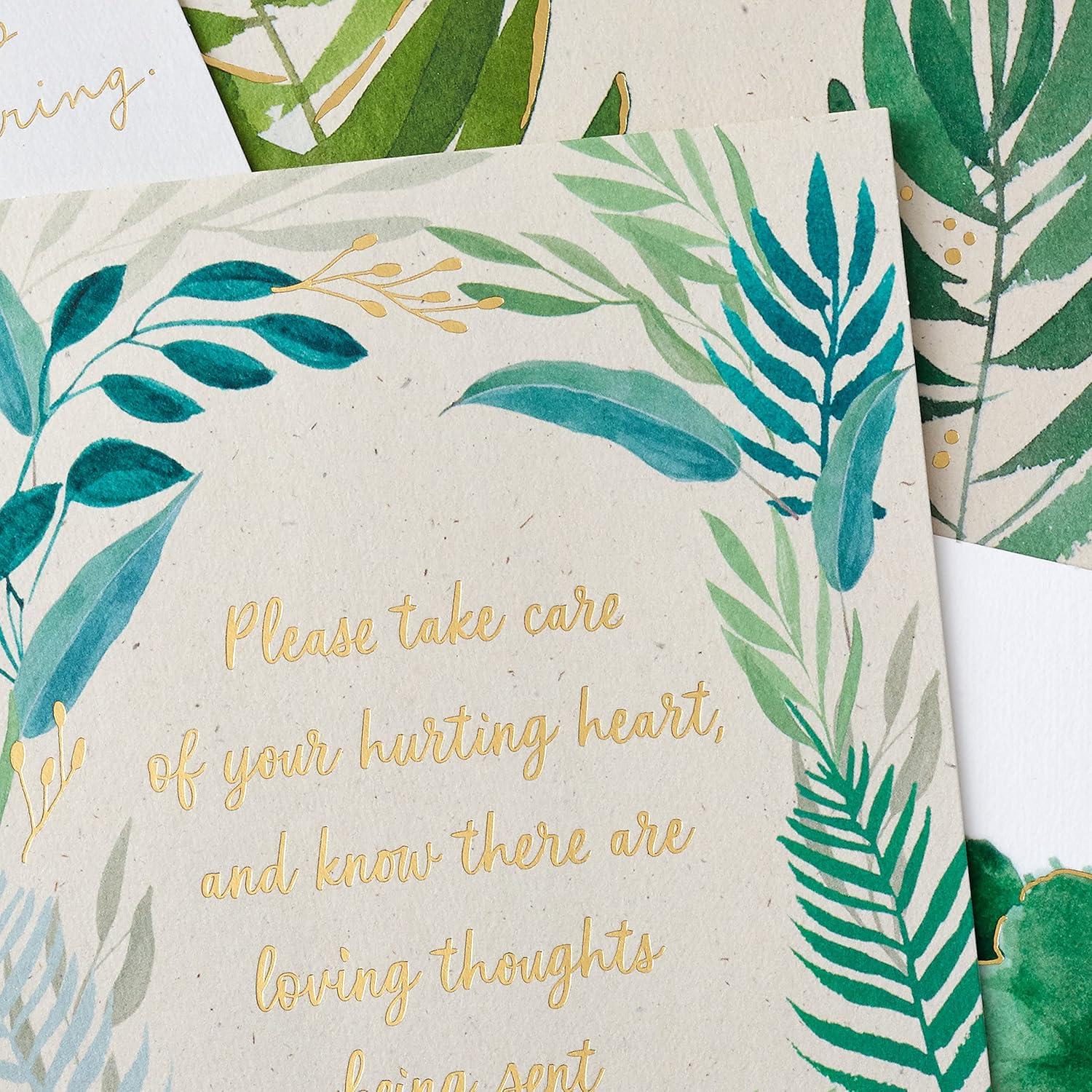imageHallmark Sympathy Cards Assortment Watercolor Greenery 12 Assorted Thinking of You Cards with EnvelopesGreeting Card