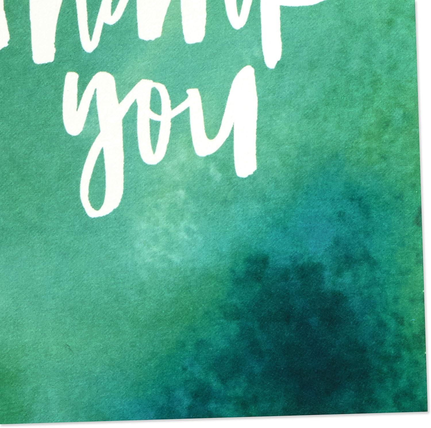 imageHallmark Thank You Cards Assortment Watercolor Thanks 48 Cards with Envelopes for Baby Showers Wedding Bridal Showers All OccasionWater Color