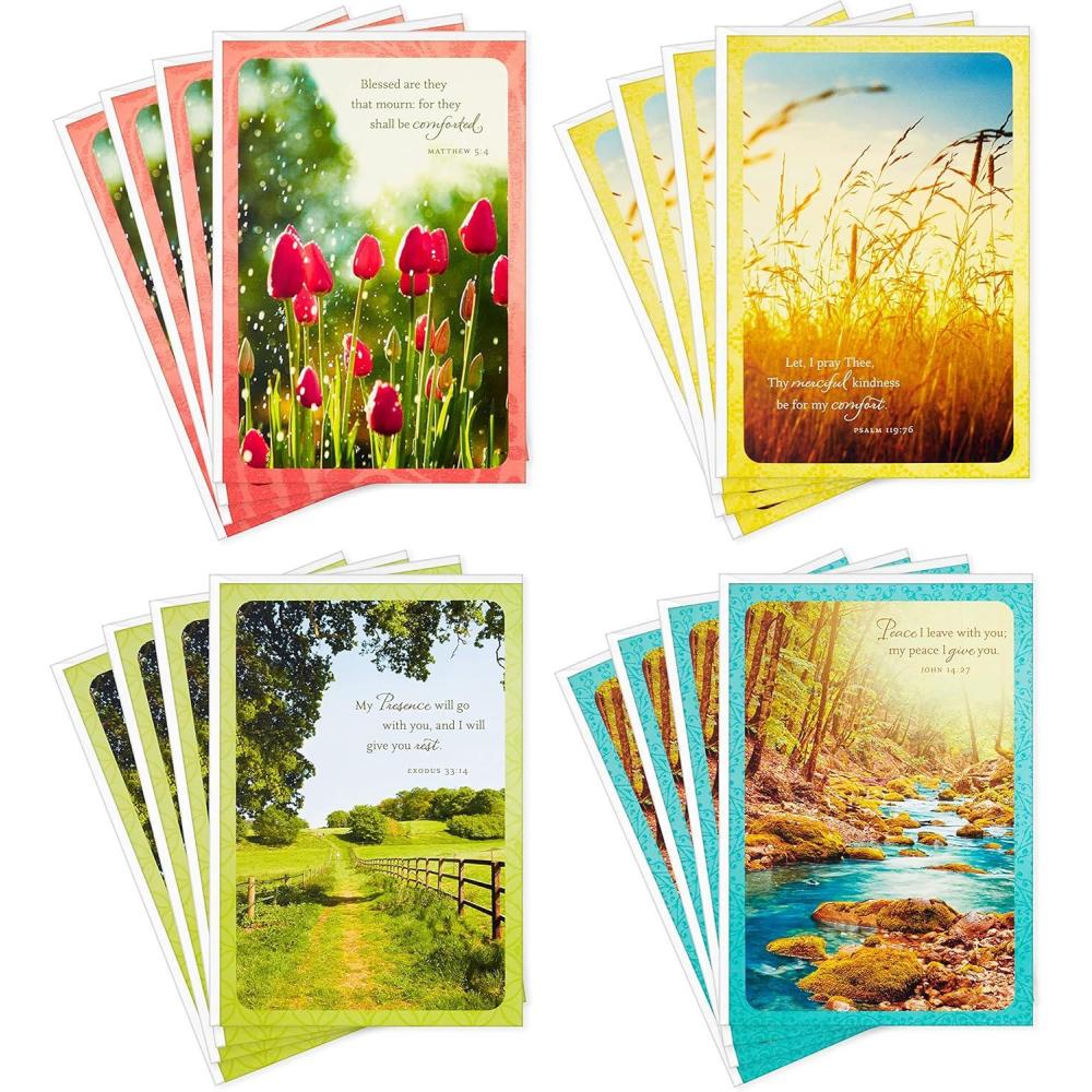 imageDayspring Assorted Religious Sympathy Cards Christian Prayers 16 Cards and EnvelopesSympathy Cards