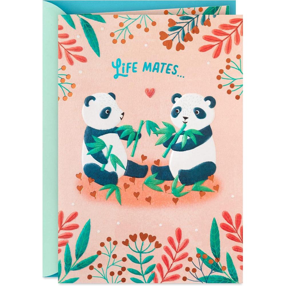 imageHallmark Anniversary Card TurtlesSoul Mates  Pandas