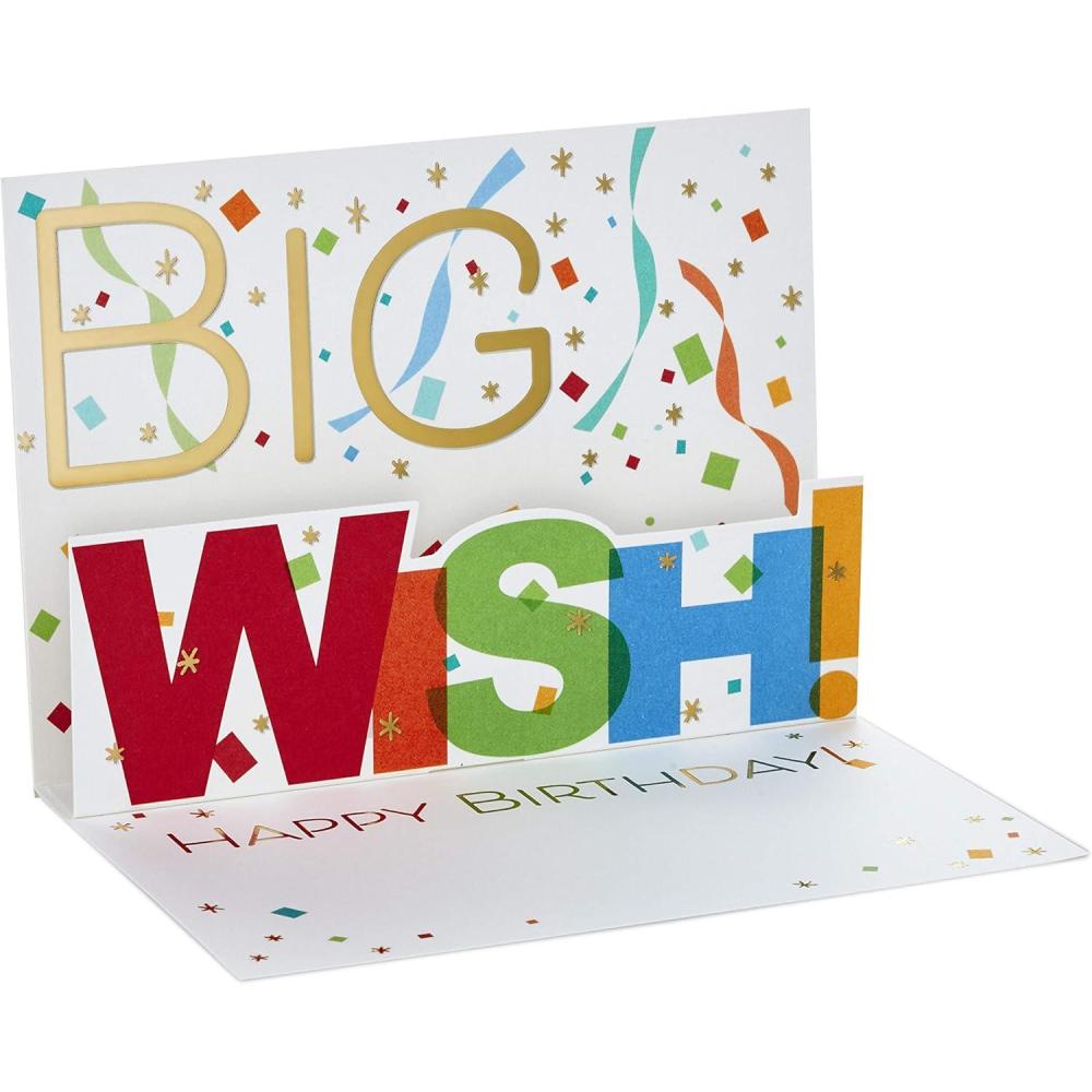 imageHallmark Birthday Cards Assortment Make a Wish 48 Cards with EnvelopesBig Wish