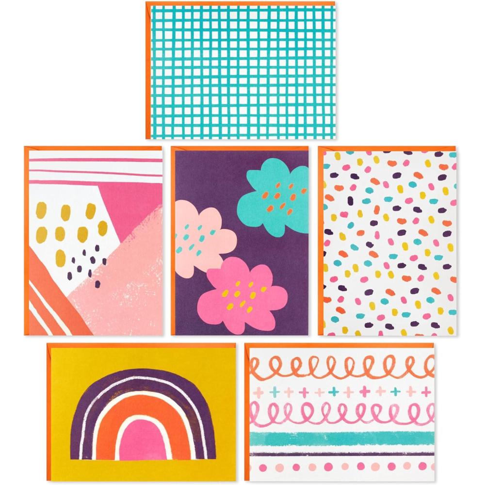 imageHallmark Blank Cards Assortment Modern Doodles 48 Cards with Envelopes for Mothers Day Graduation Just Because All OccasionModern Doodles
