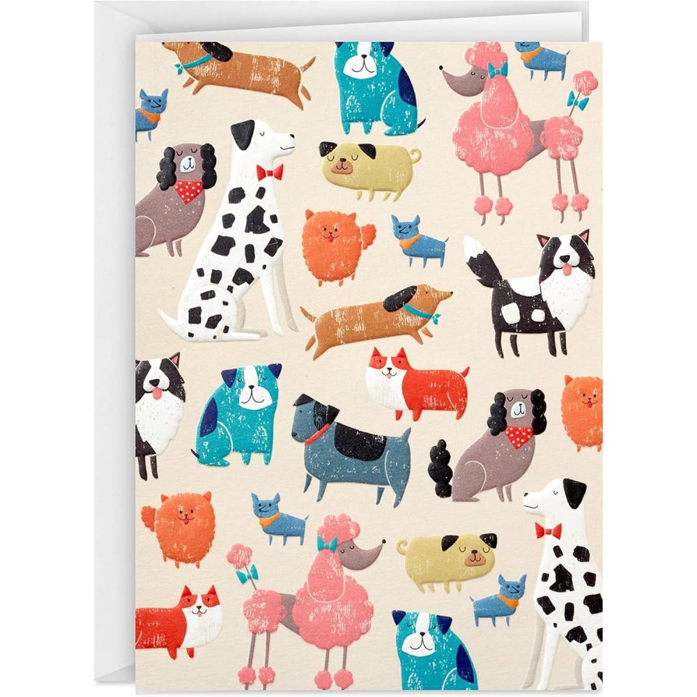 imageHallmark Blank Cards Colorful Dogs 20 Cards with EnvelopesColorful Dogs