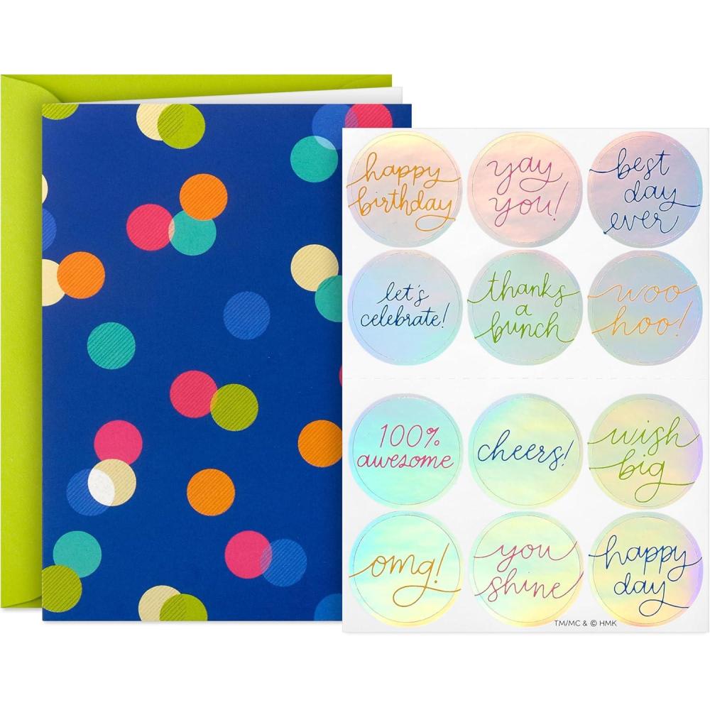 imageHallmark Blank Cards Colorful Dogs 20 Cards with EnvelopesCustomizable Confetti