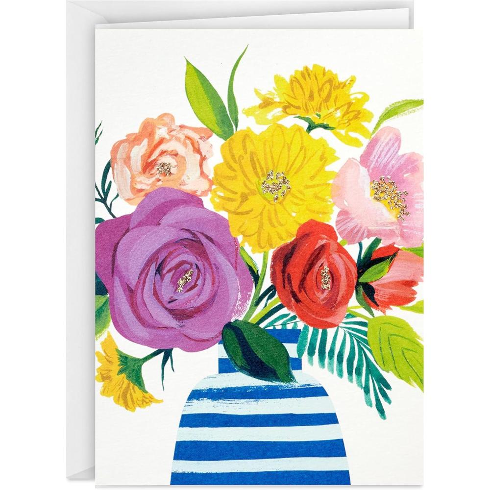 imageHallmark Blank Cards Floral Bouquet 20 Cards with Envelopes