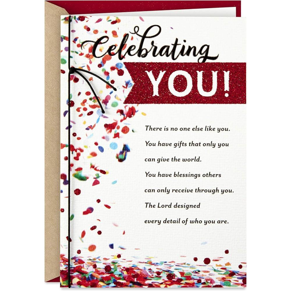 imageHallmark DaySpring Religious Birthday Card Celebrating YouCelebrating You