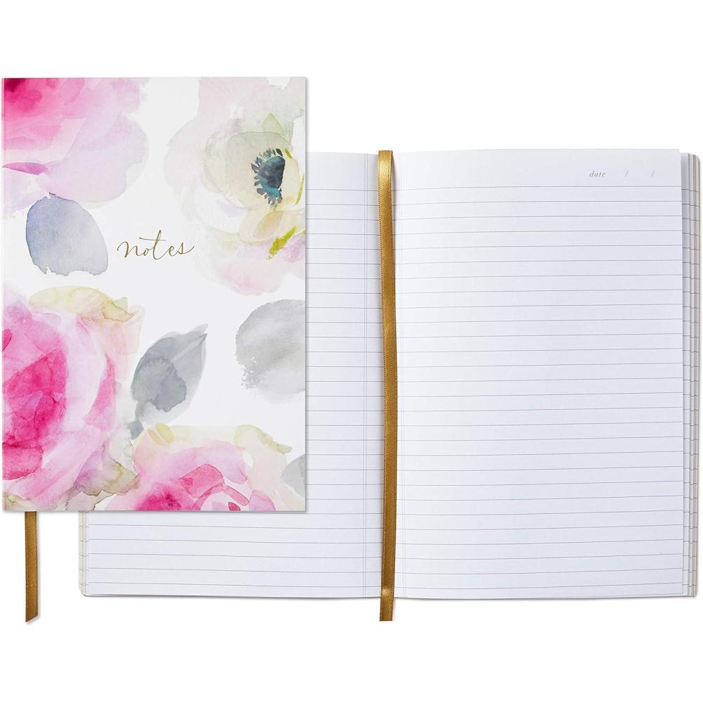 imageHallmark Ivory and Gold Guest Book for Weddings Graduations Birthdays Retirement Party Vacation HomeWatercolor Roses