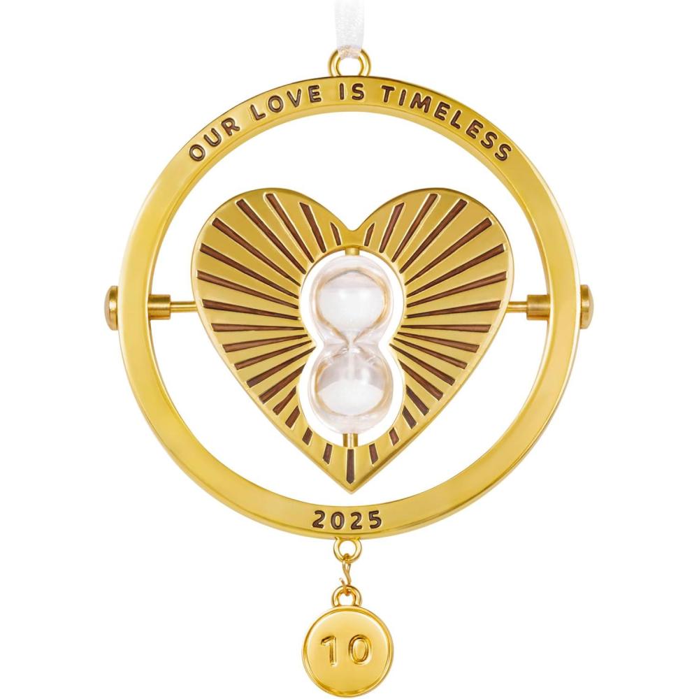 imageHallmark Keepsake Christmas Ornament 2024 Our Anniversary Metal Gift for Couple2025 Our Love is Timeless