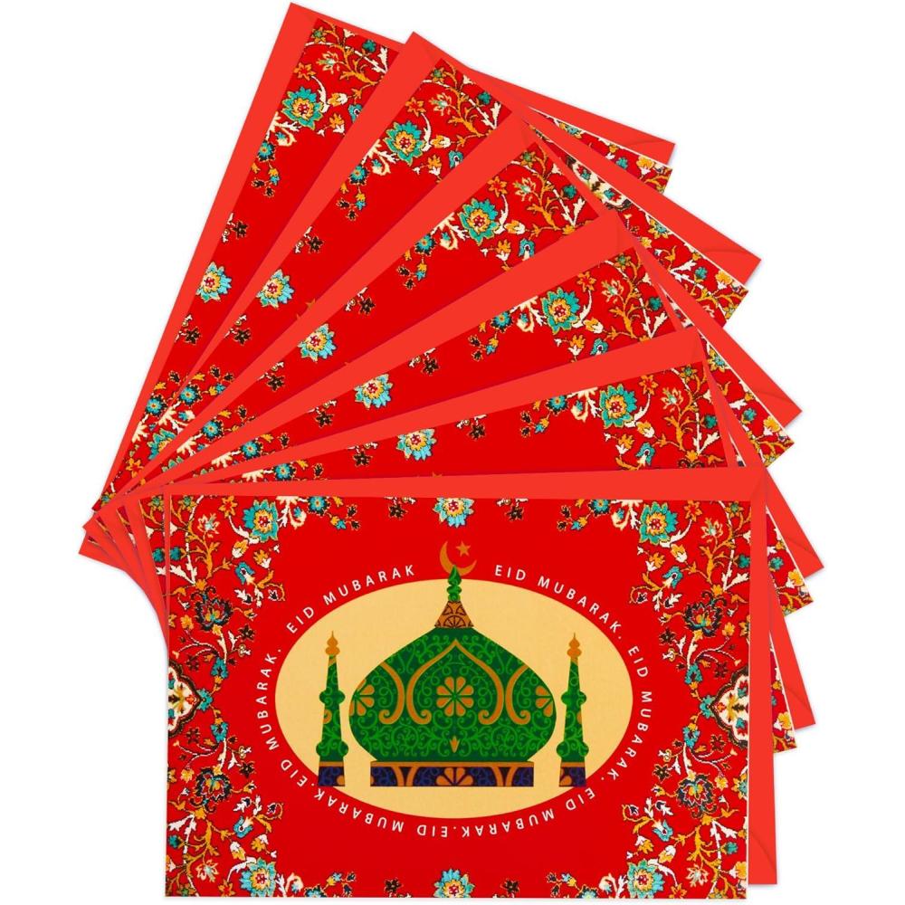 imageHallmark Pack of Eid alFitr or Eid AlAdha Cards Time to Celebrate 6 Cards with Envelopes 699RZO1005Eid Mubarak
