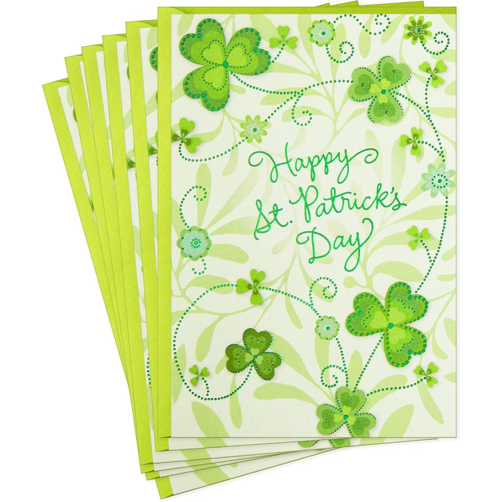 imageHallmark Pack of St Patricks Day Cards Best of Everything 6 Cards with Envelopes 599STH1004Multicolor