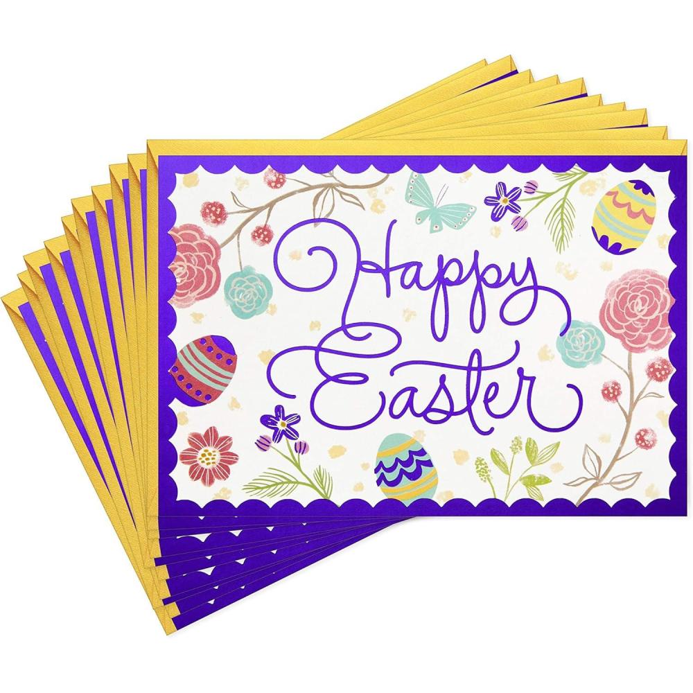 imageHallmark Pack of St Patricks Day Cards Thinking of You 4 Cards and EnvelopesEaster  Happiness and Joy