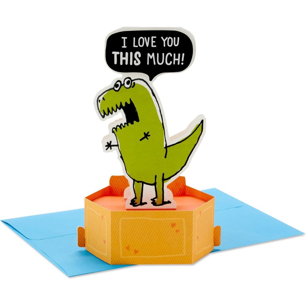 imageHallmark Paper Wonder Valentines Day Pop Up Card I Only Have Fries for You for Anniversary Love Romantic Birthday Sweetest DayTRex