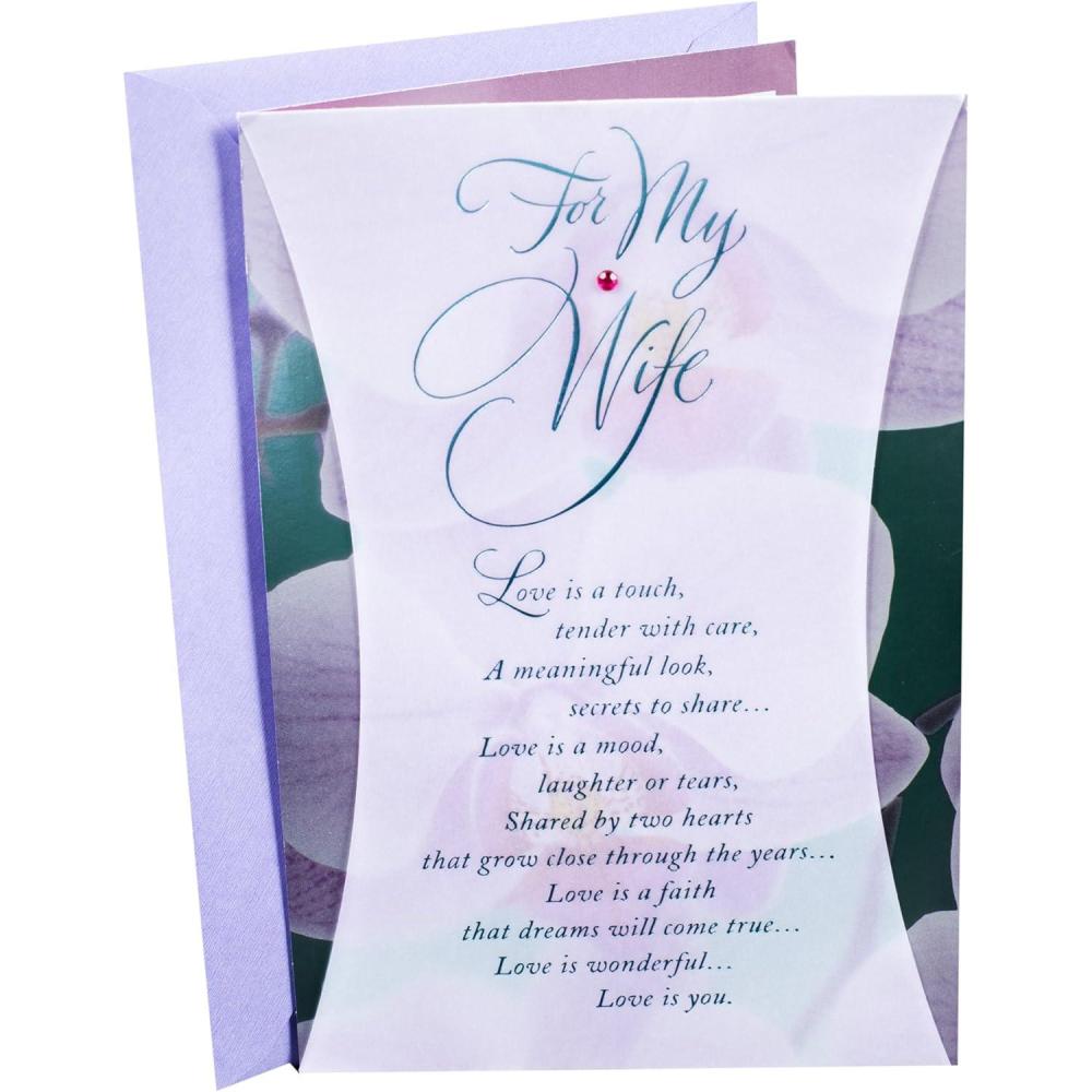 imageHallmark Religious 50th Anniversary Card for Wife BlessingPurple