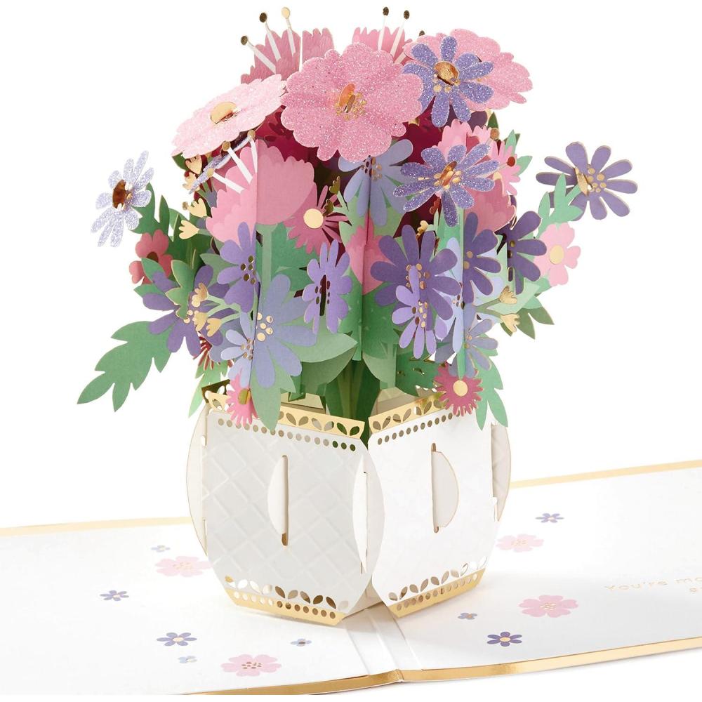 imageHallmark Signature Blank Card HelloPop Up  Bouquet