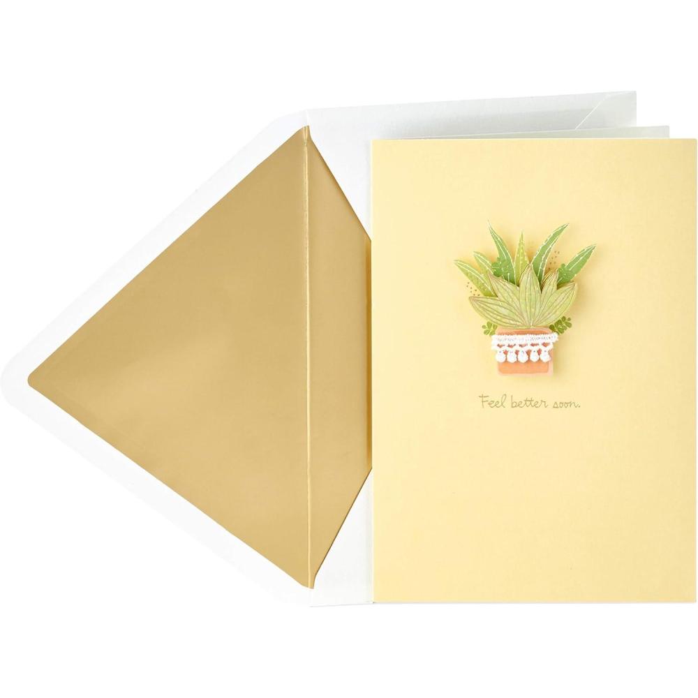 imageHallmark Signature Get Well Soon or Sympathy Card Heart BandagePlant