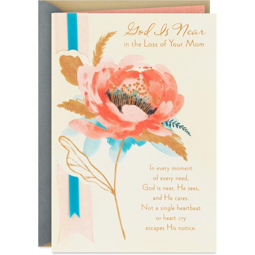 imageHallmark Sympathy Card for Loss of Mom A Moms Love Never EndsGod is Near