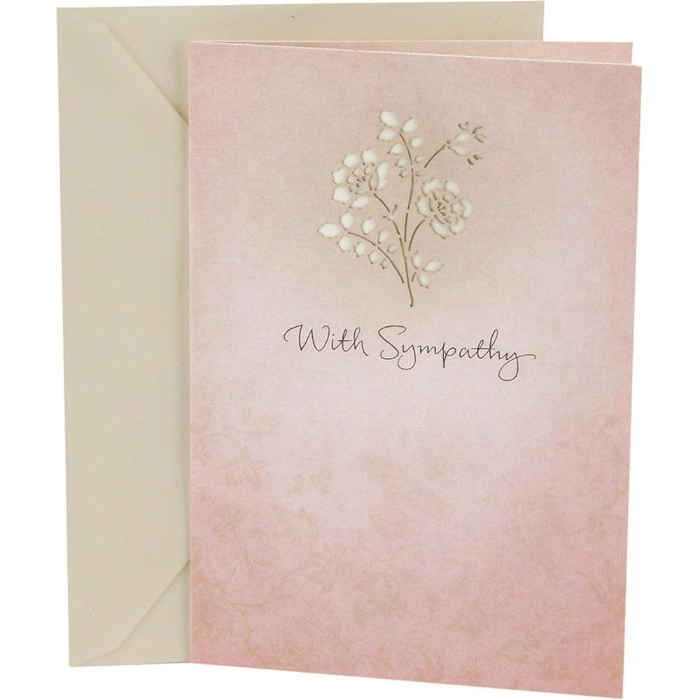 imageHallmark Sympathy Greeting Card Laser Flower