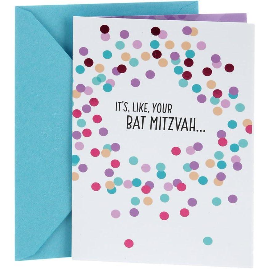 imageHallmark Tree of Life Pack of 2 Bar Mitzvah Cards Mazel TovColorful Dots