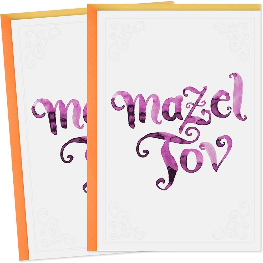imageHallmark Tree of Life Pack of 2 Congratulations Cards Mazel Tov